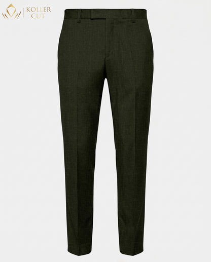 Rifle Green Linen Blend Pant
