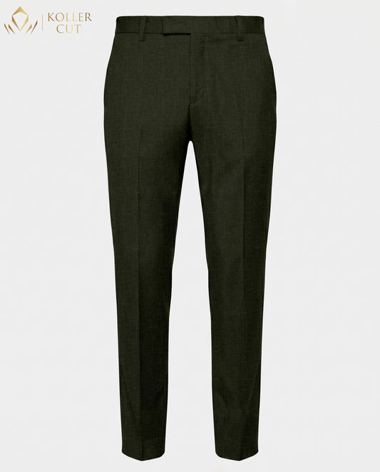 Rifle Green Linen Blend Pant