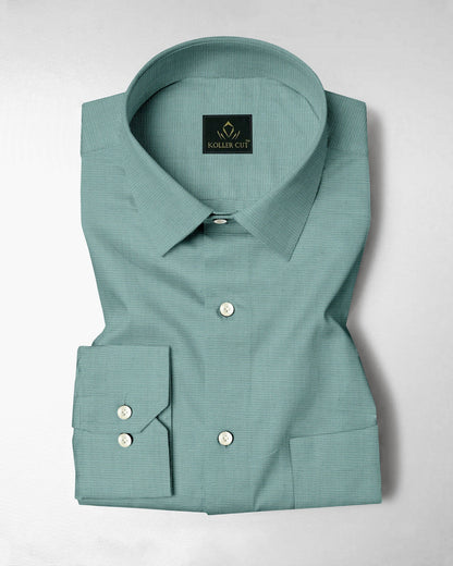 Turquoise Blue Luxurious Linen Shirt