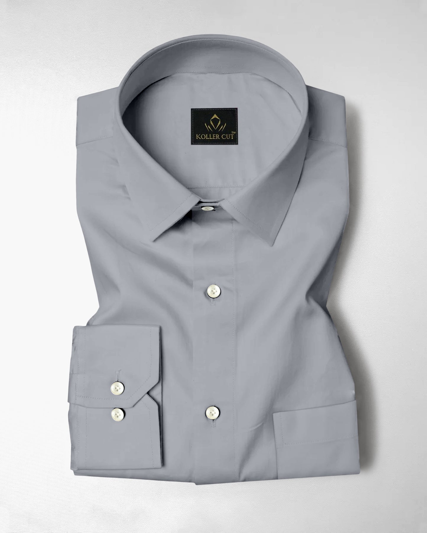 Gray Giza Cotton Shirt