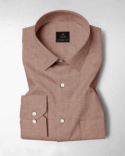 Roebuck Brown Cotton Linen Shirt