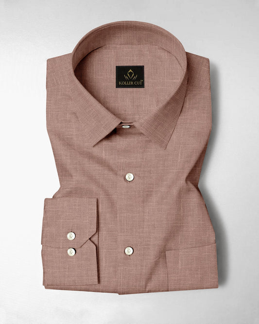 Roebuck Brown Cotton Linen Shirt