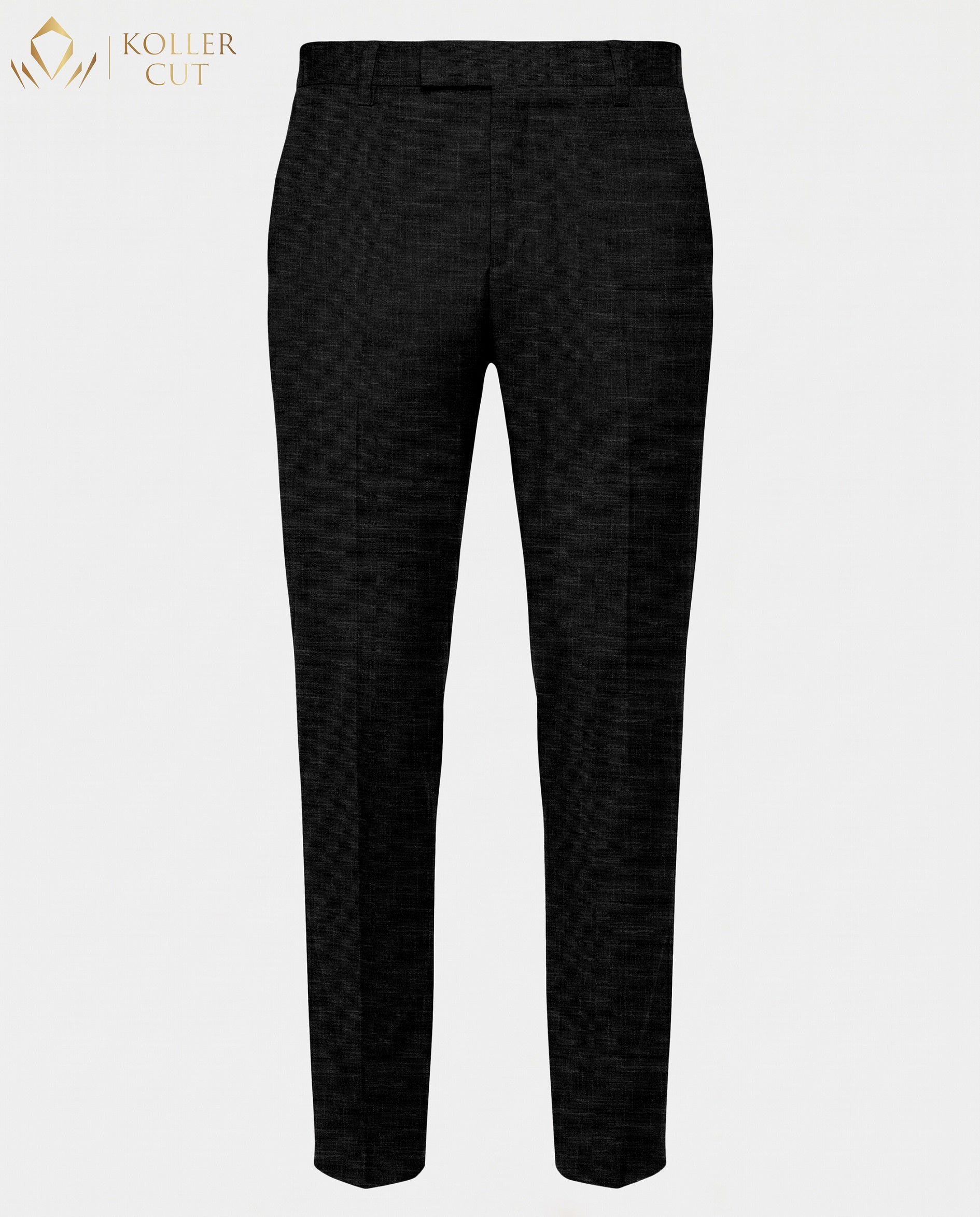 Meteorite Black Linen Blend Pant