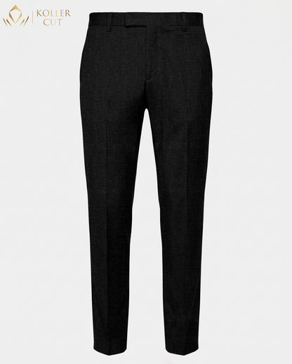 Meteorite Black Linen Blend Pant