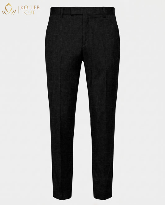 Meteorite Black Linen Blend Pant