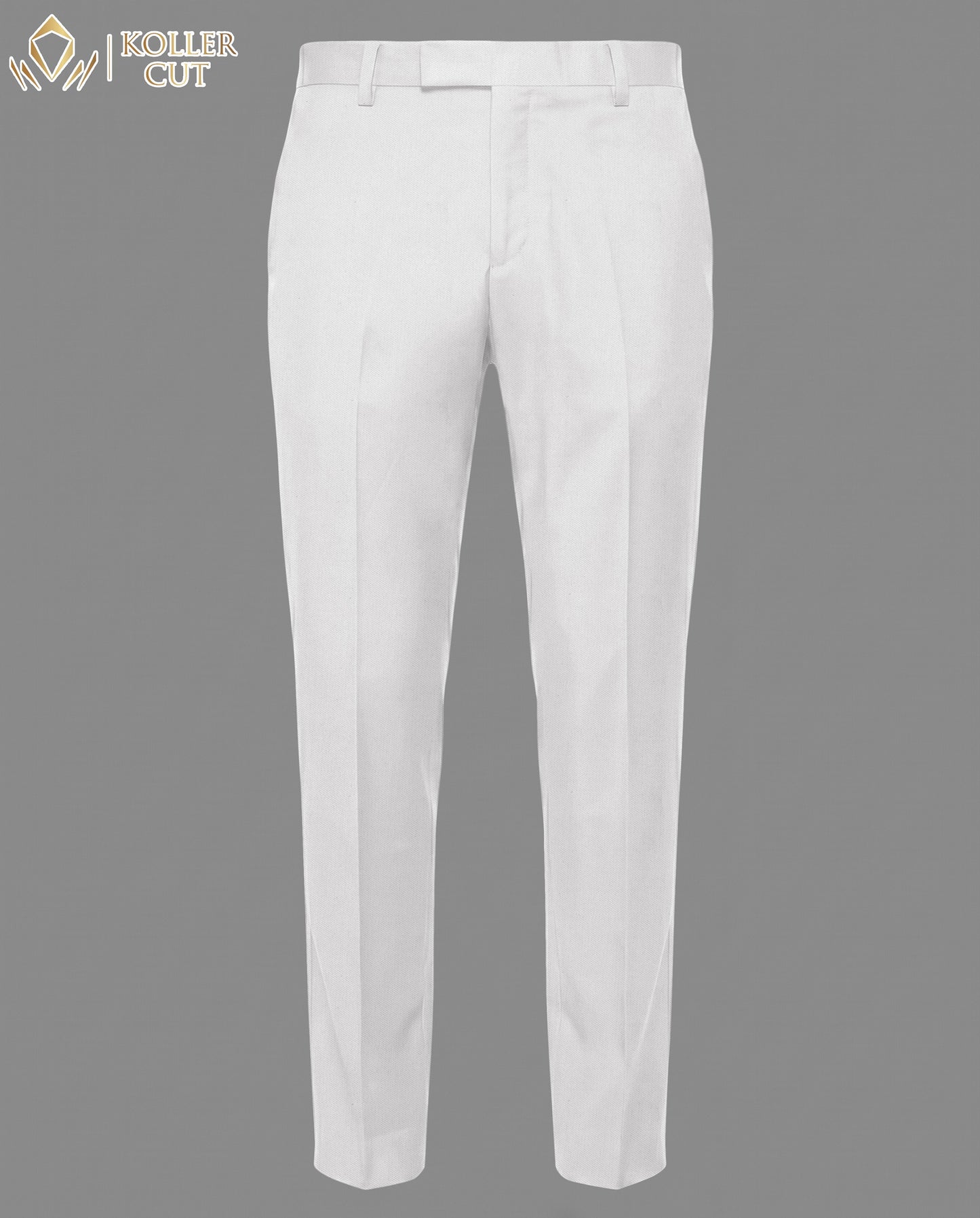 Snow White Wool Rich Slight Stretch Pant