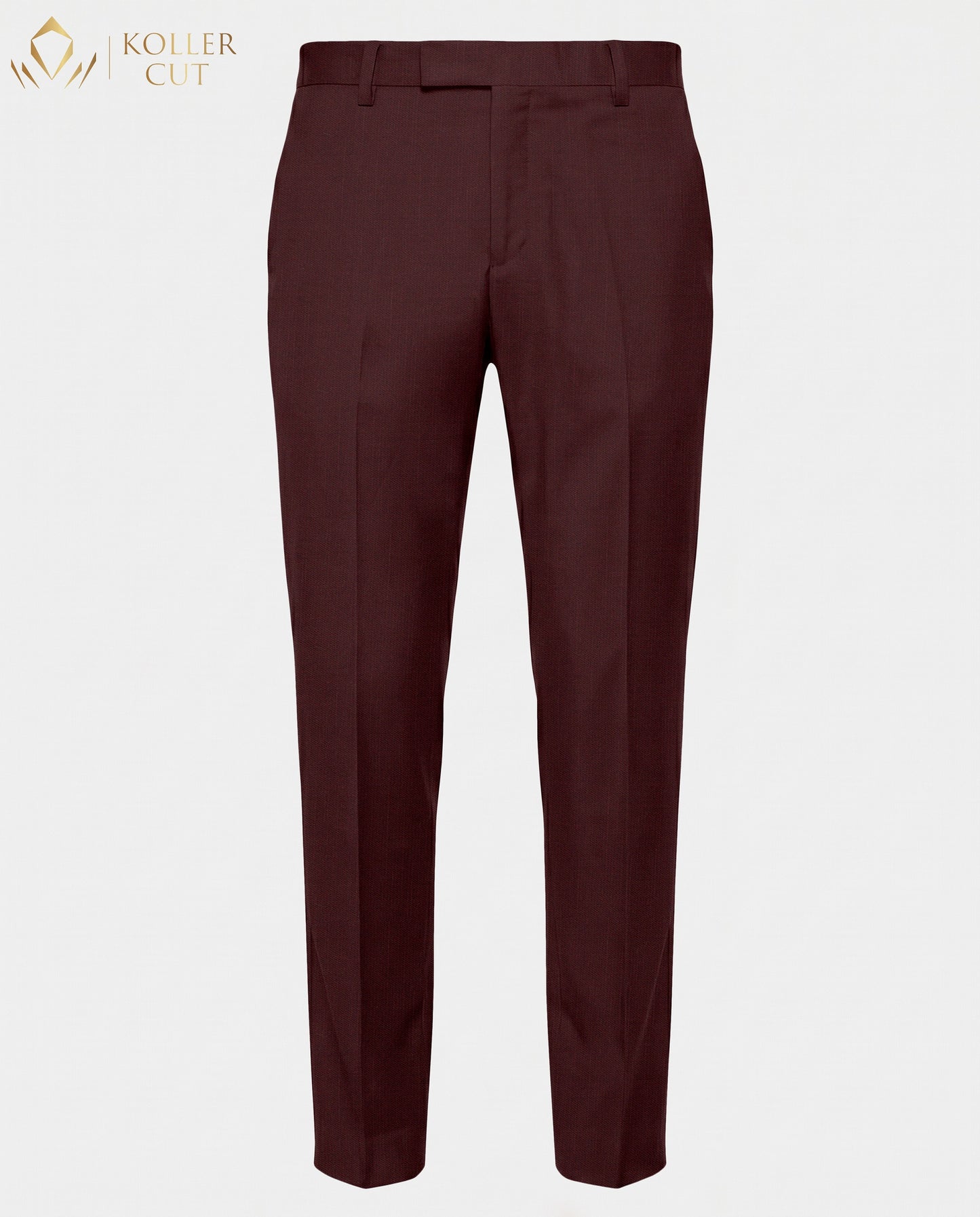 Rosewood Red Wool Rich Slight Stretch Pant