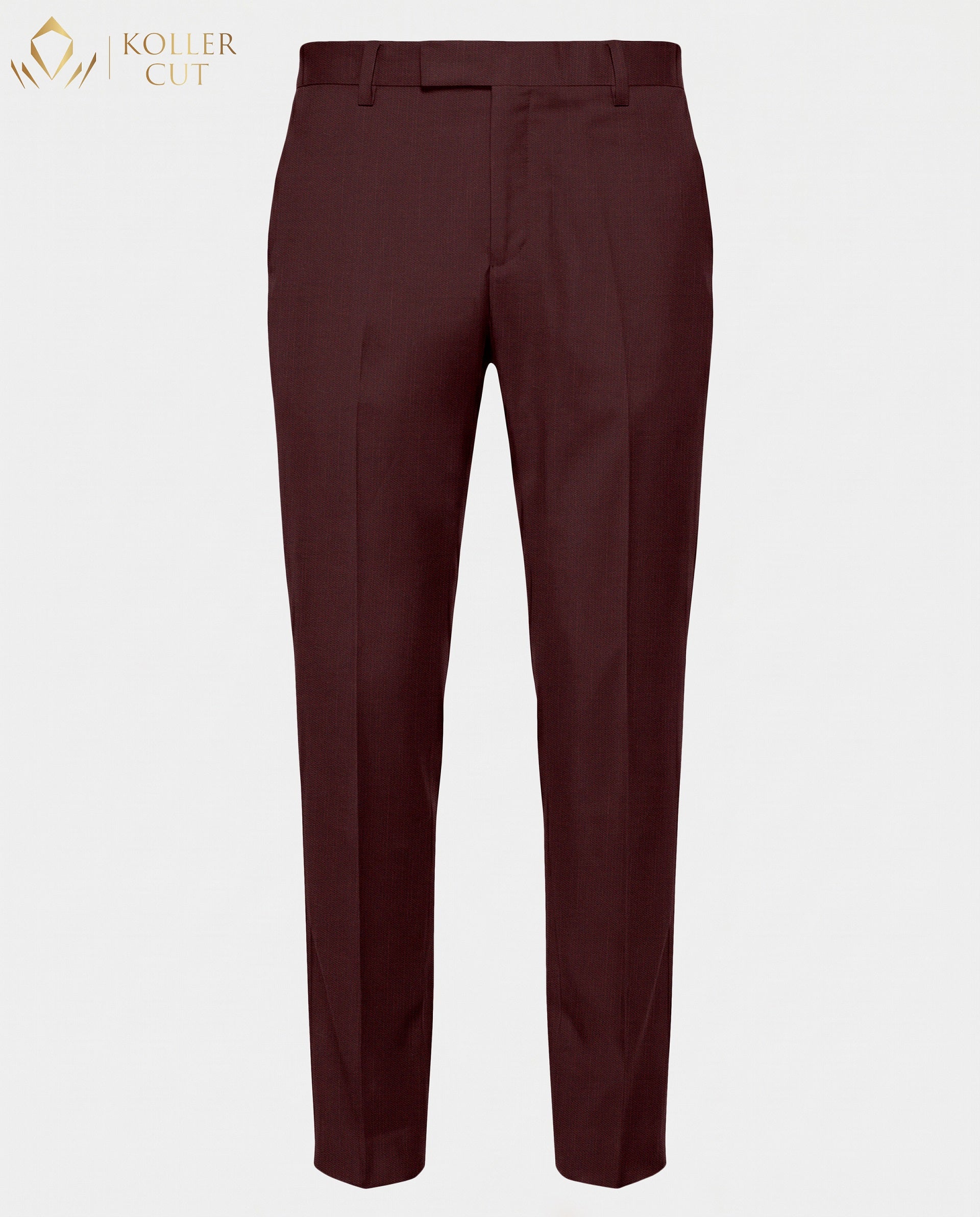 Rosewood Red Wool Rich Slight Stretch Pant