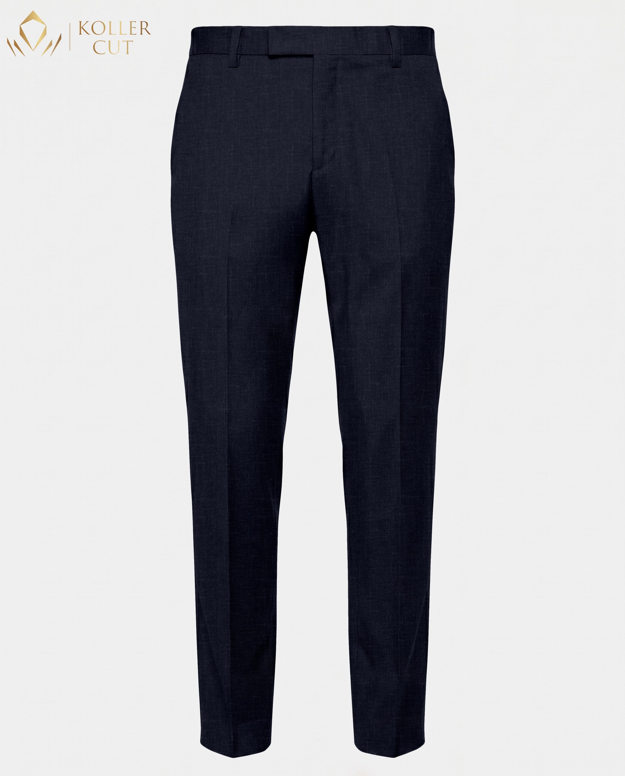 Dark Navy Blue Linen Blend Pant