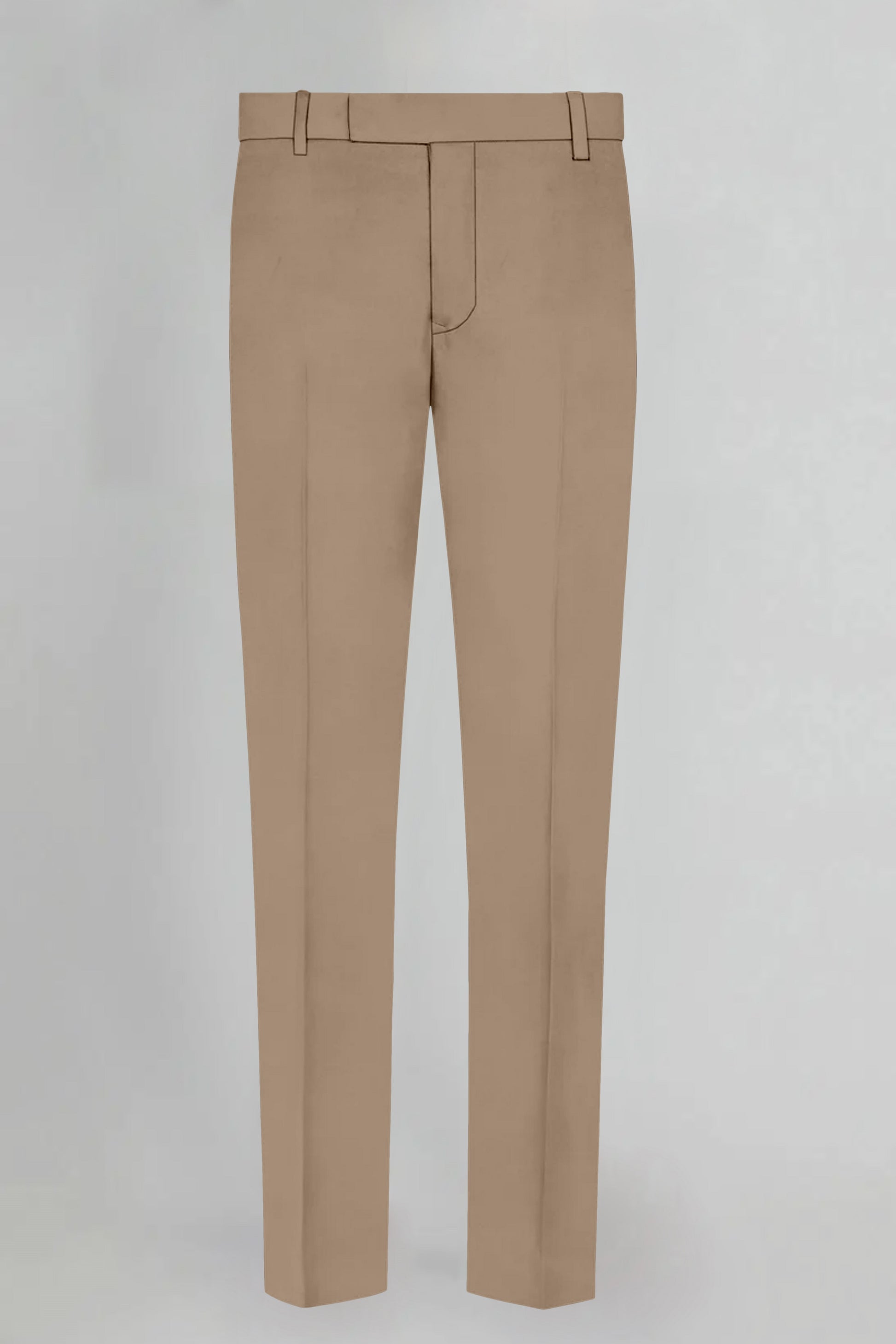 Hillary Cream Solid Wool Blend Pant