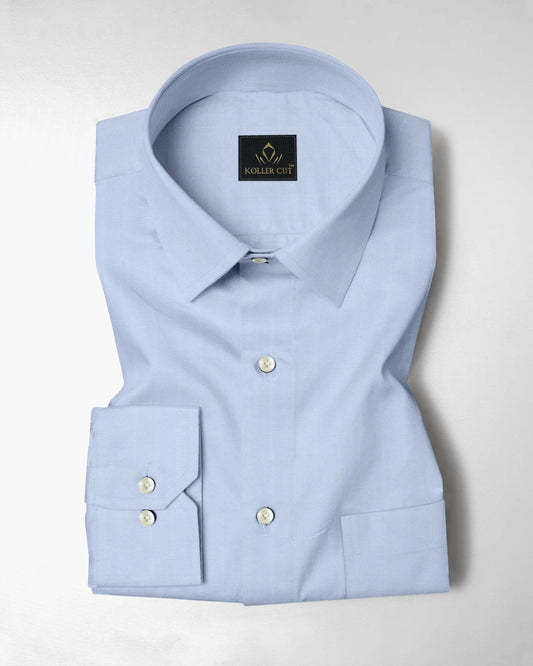 Omphalodes Blue Stripes Cotton Shirt