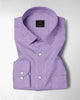 Bellflower Purple and White Gingham Checks Cotton Shirt