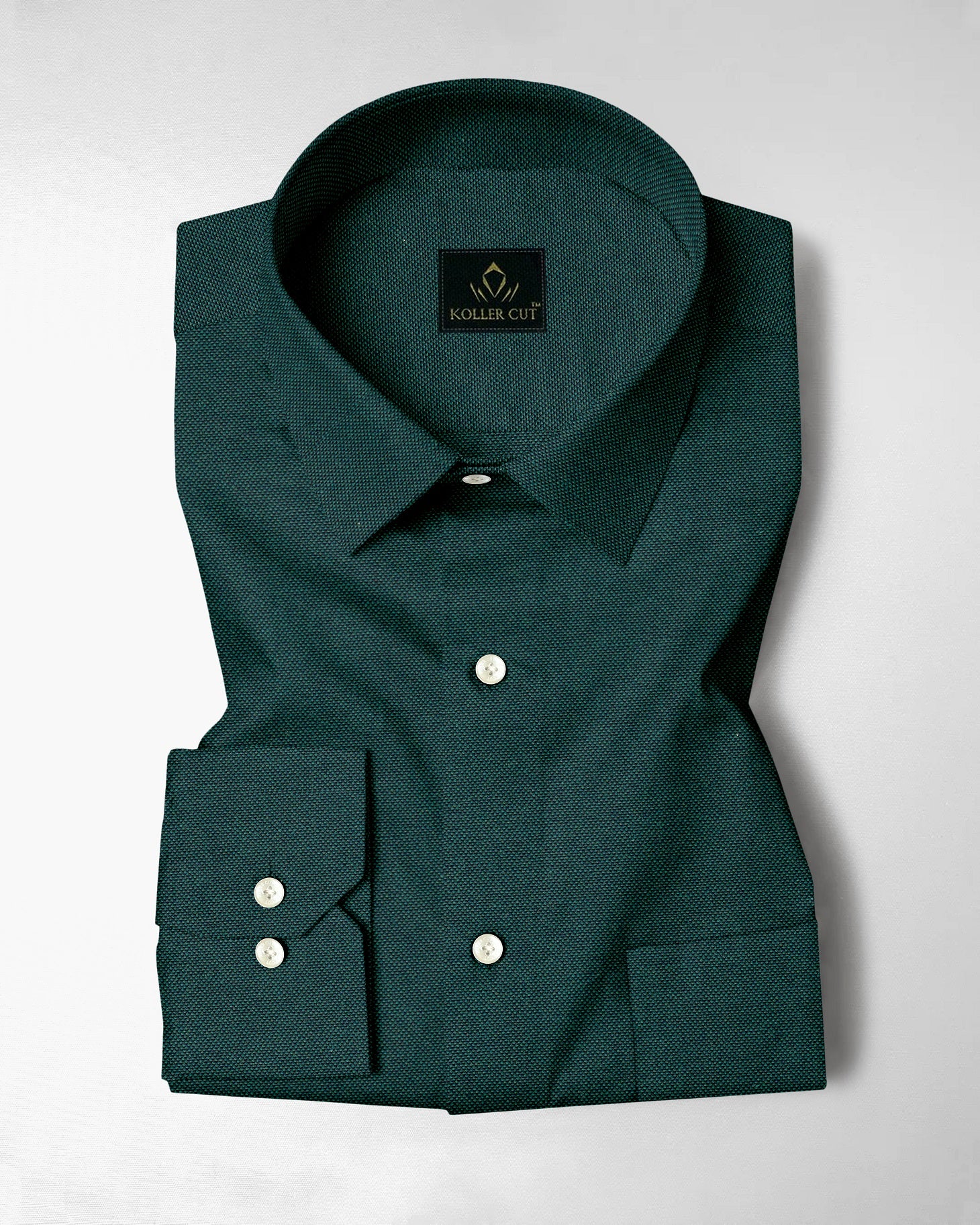 Eden Green Two Toned Premium Oxford Cotton Shirt