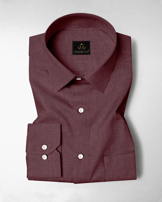 Madder Brown Luxurious Linen Shirt