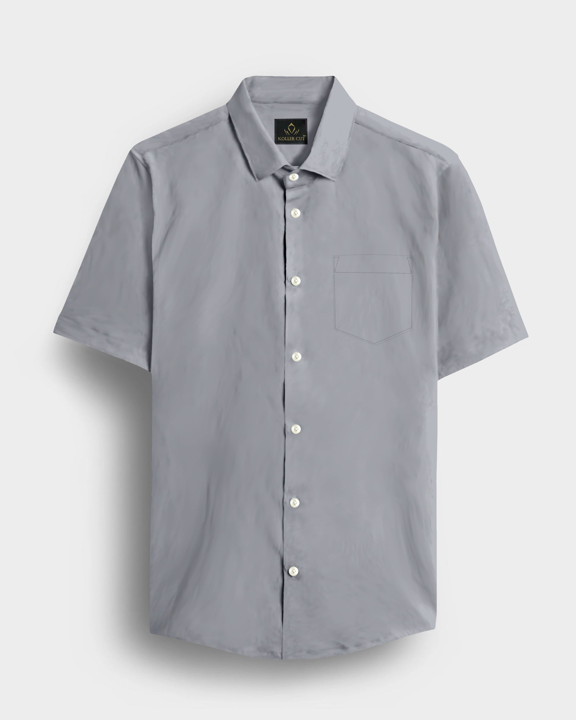 Gray Giza Cotton Shirt