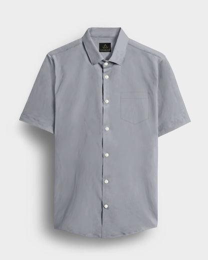 Gray Giza Cotton Shirt