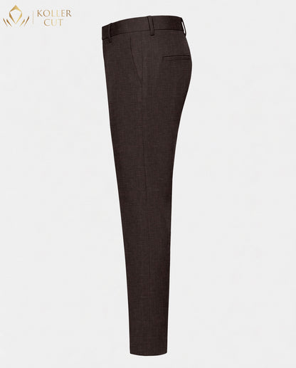 Espresso Brown Luxurious Linen Blend Pant