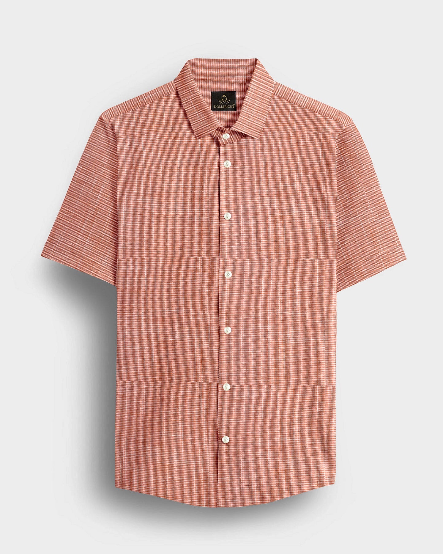 Shrimp Orange Luxurious Linen Shirt