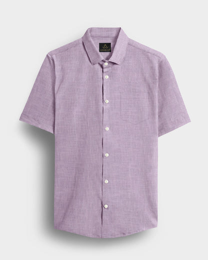 Wisteria Purple Cotton Linen Shirt