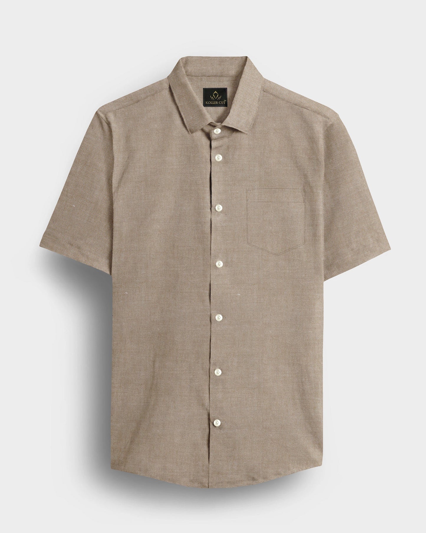 Deer Antler Brown Two Toned Premium Oxford Cotton Shirt