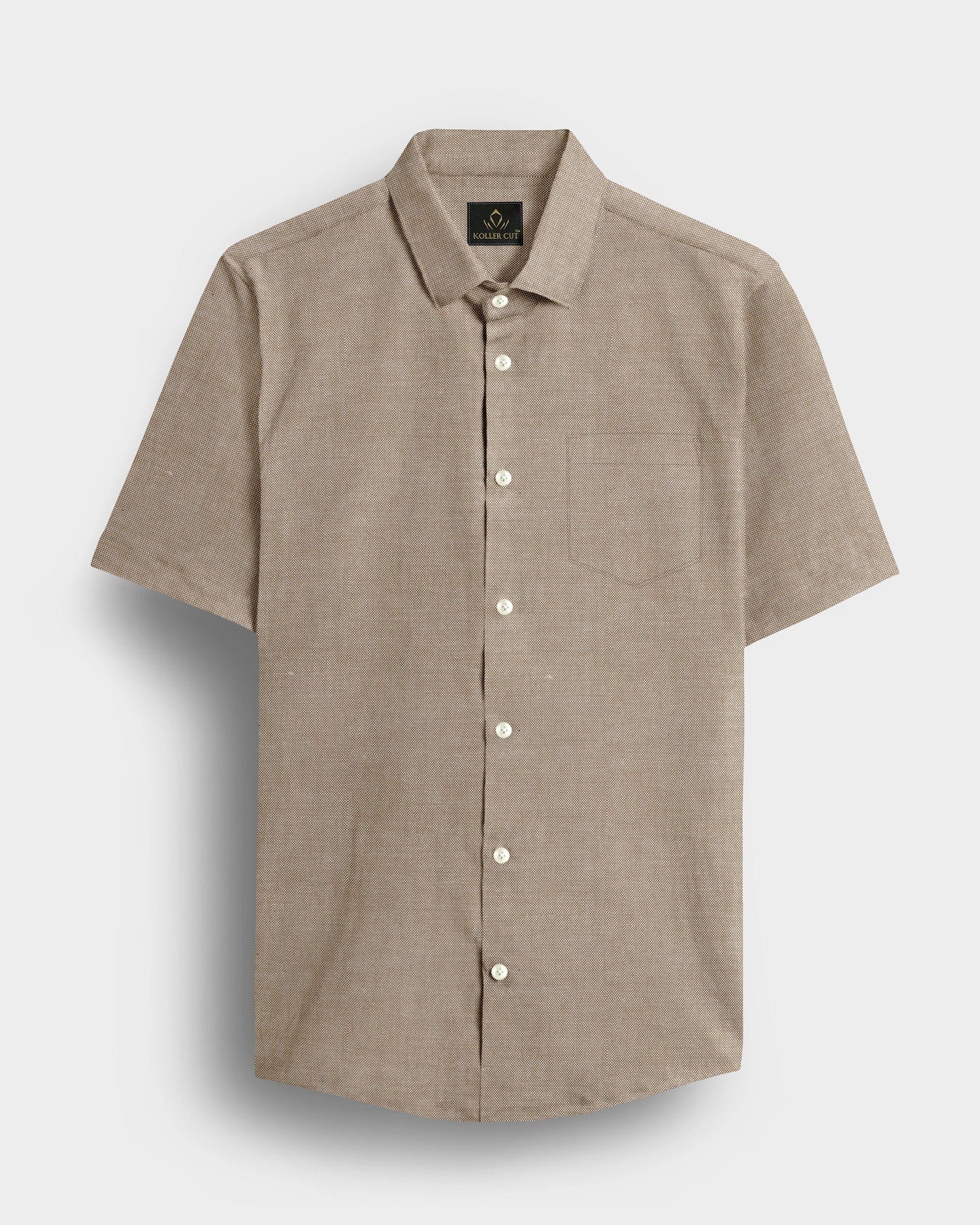 Deer Antler Brown Two Toned Premium Oxford Cotton Shirt