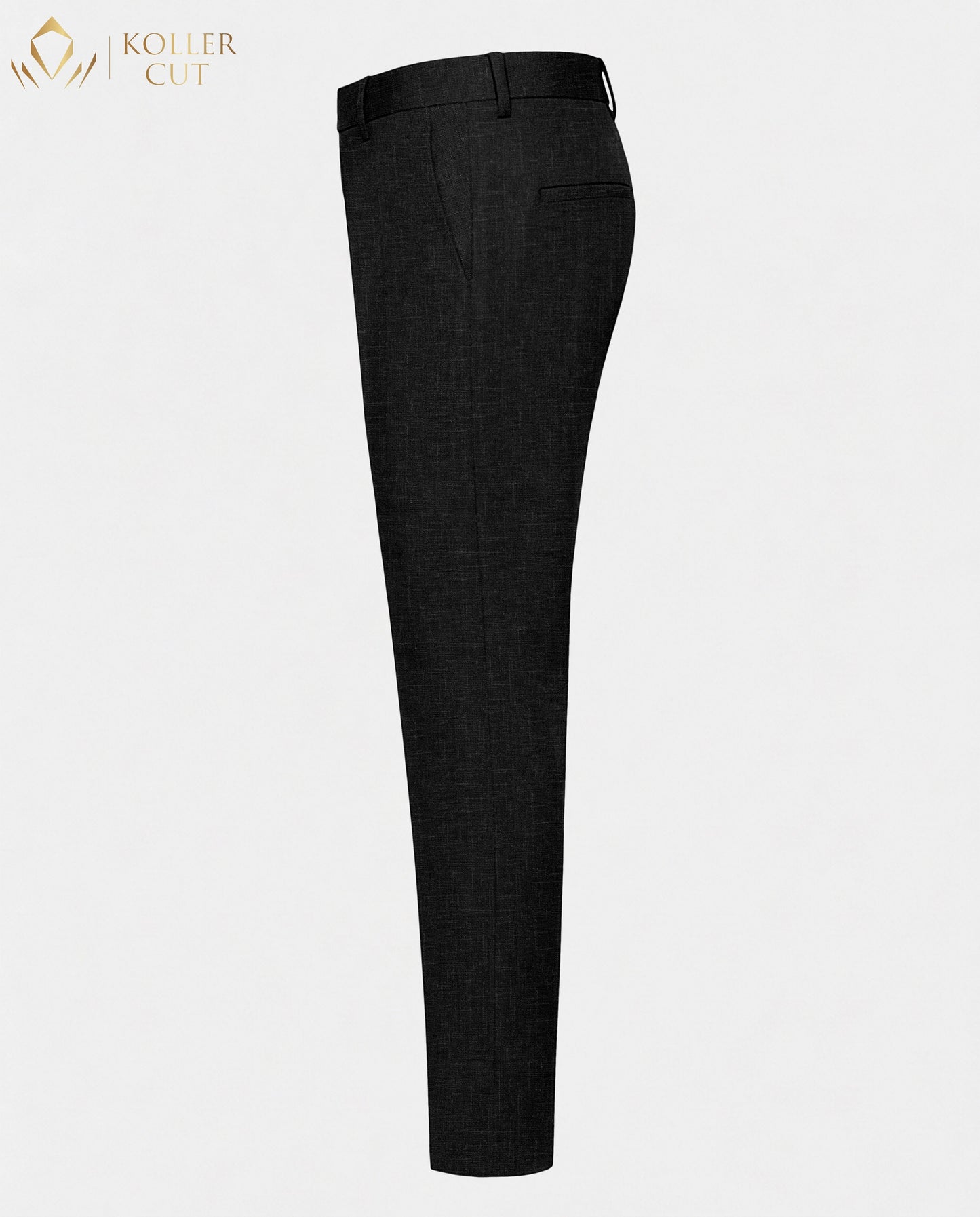 Meteorite Black Linen Blend Pant