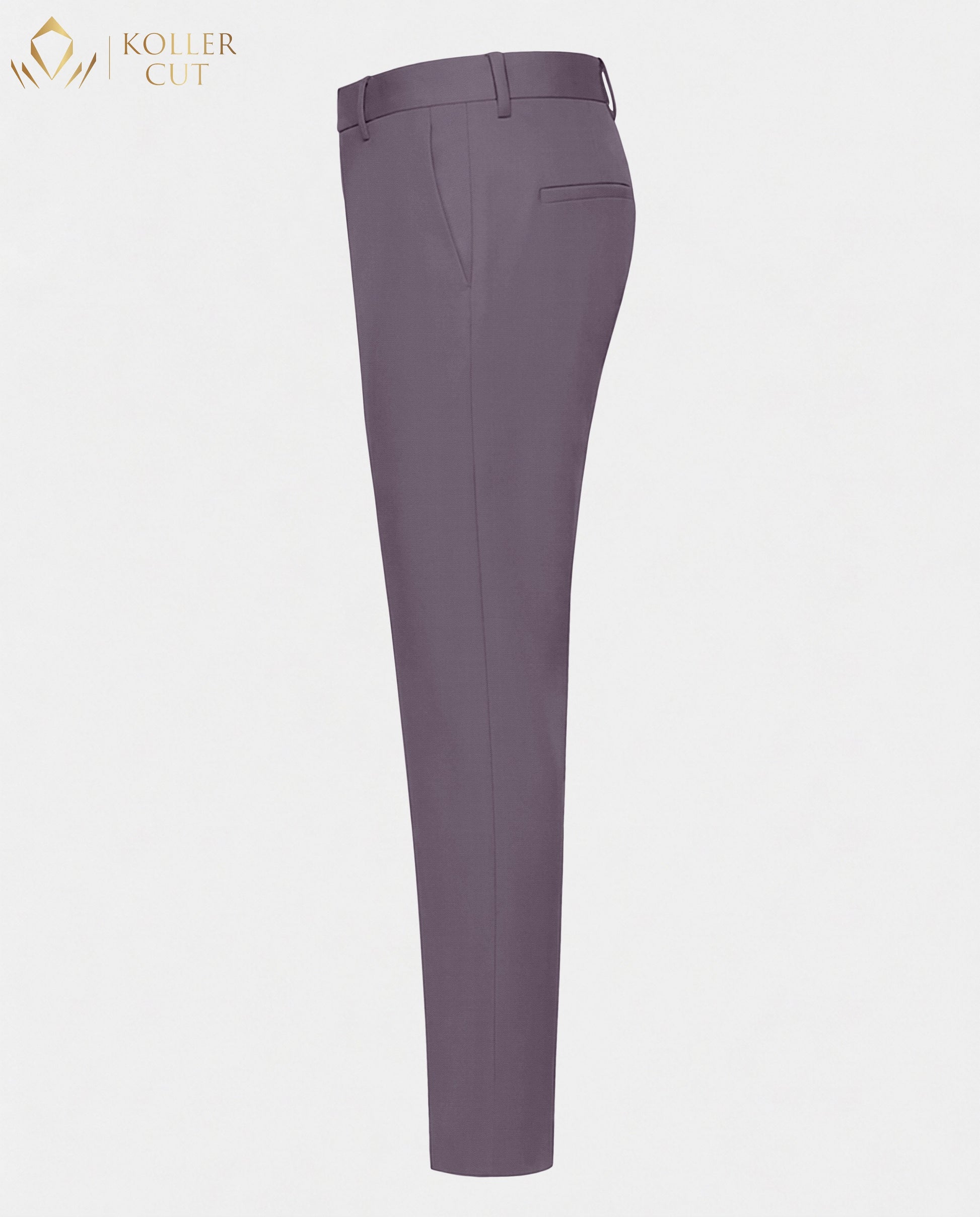 Graphite Purple Wool Rich Slight Stretch Pant