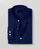 Estate Blue Two Toned Mandarin Collar Premium Oxford Cotton Shirt
