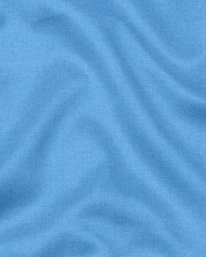 Dresden Blue Cotton Linen Shirt