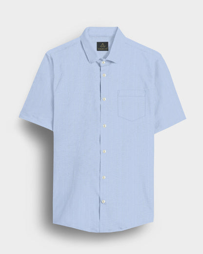 Omphalodes Blue Stripes Cotton Shirt