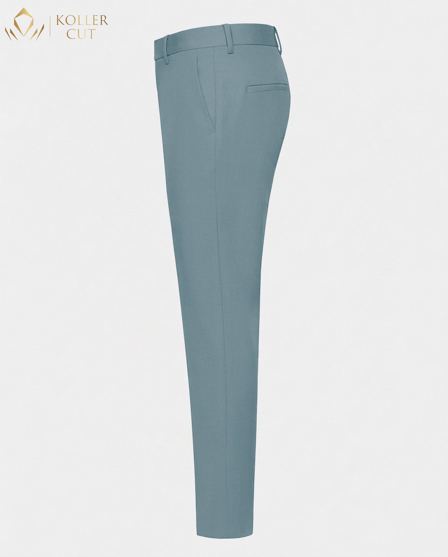 Nile Blue Wool Rich Slight Stretch Pant