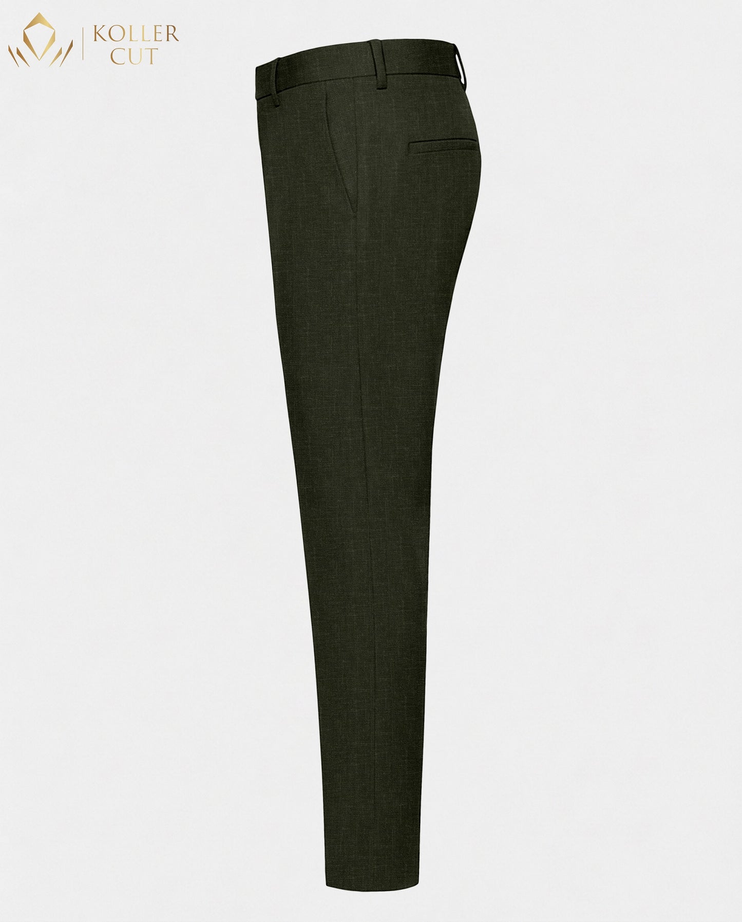 Rifle Green Linen Blend Pant