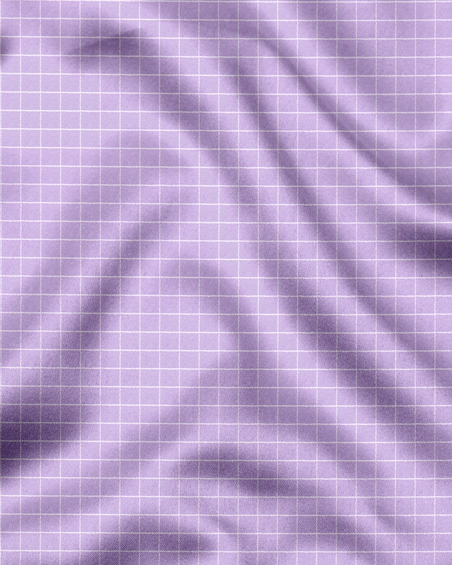 Passiflora Purple and Snow White Checks Designer Cotton Shirt