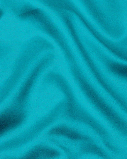 Turquoise Blue Giza Cotton Shirt