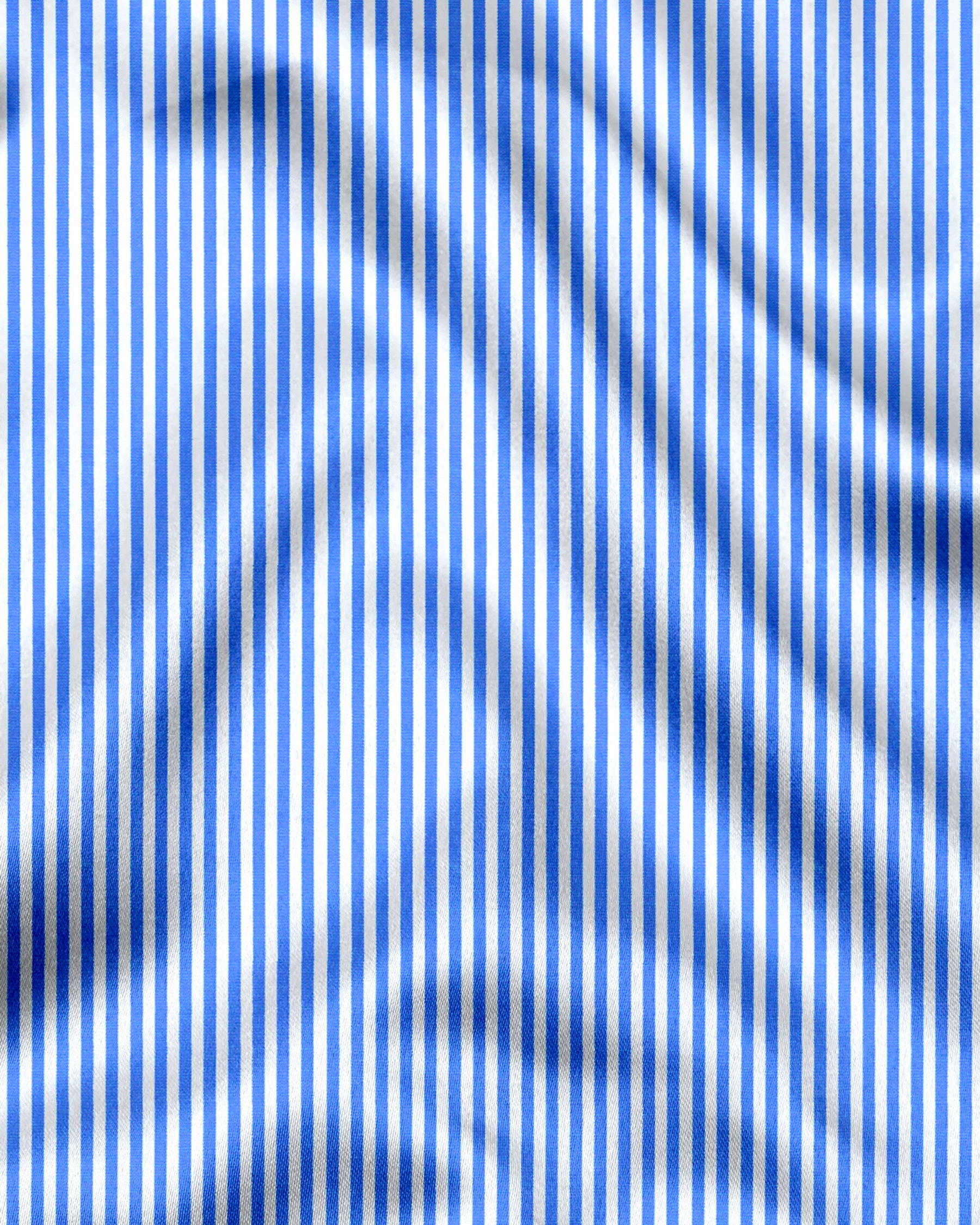 Cornflower Blue and White Pinstripes Premium Cotton Shirt