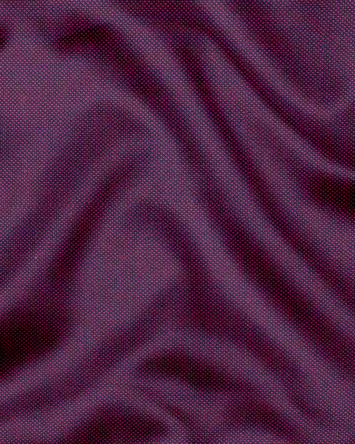 Gloxinia Purple Two Toned Mandarin Collar Premium Oxford Cotton Shirt