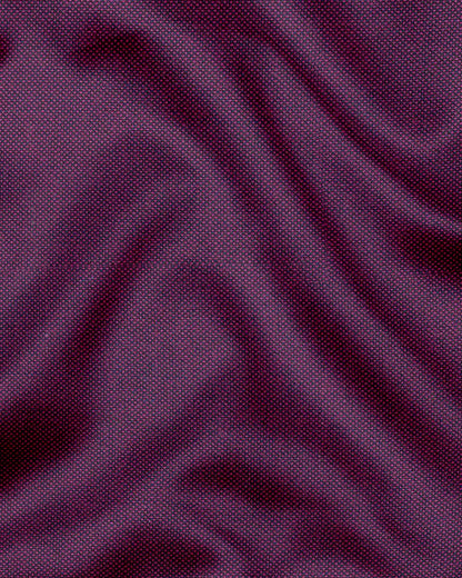 Gloxinia Purple Two Toned Mandarin Collar Premium Oxford Cotton Shirt
