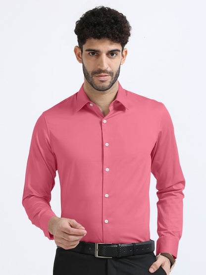 Salmon Pink Giza Cotton Shirt