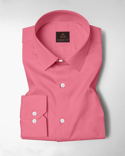 Salmon Pink Giza Cotton Shirt