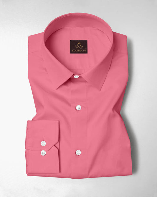Salmon Pink Giza Cotton Shirt