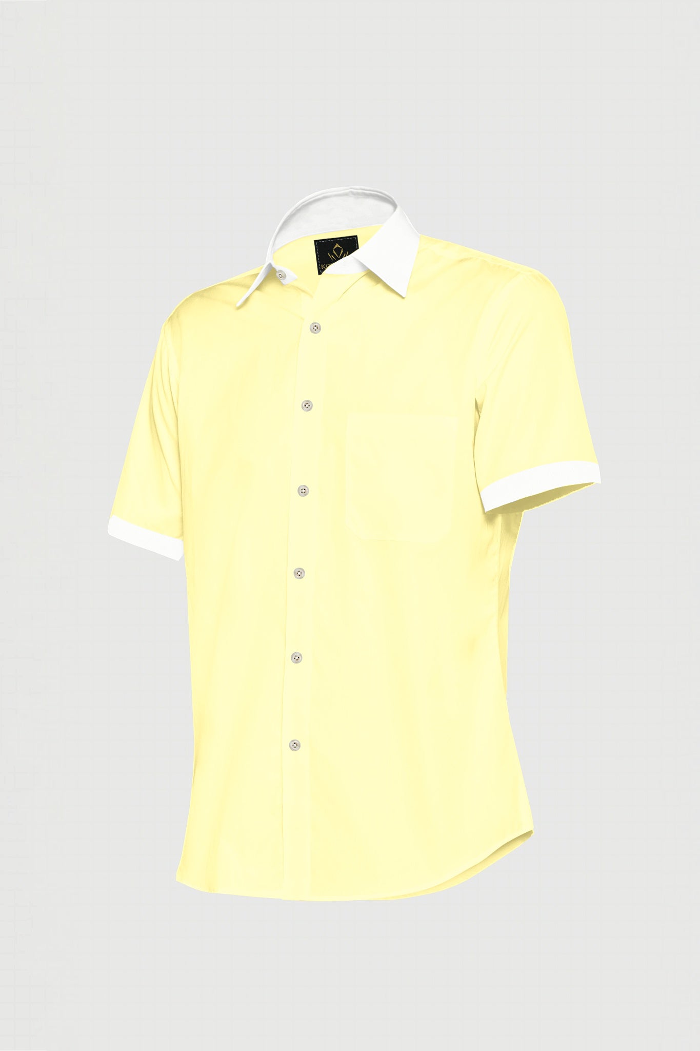 Elfin Yellow Designer Giza Cotton Shirt