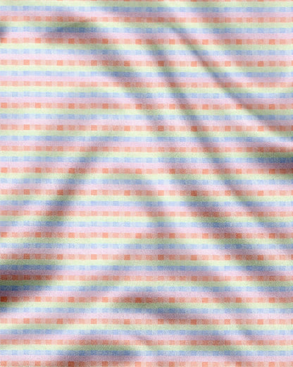 Cradle Pink with Patina Green Jacquard Checks Egyptian Giza Cotton Shirt