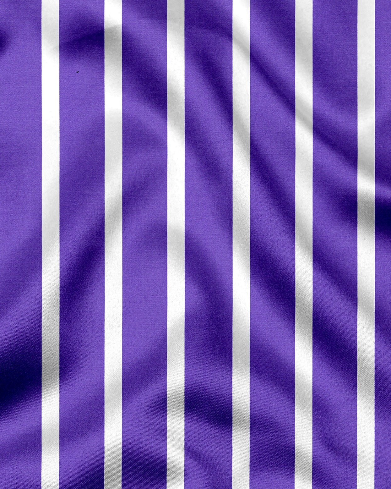 Iris Purple and White Wide Chalk Stripes Designer Cotton Shirt