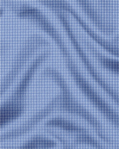 Baleine Blue and White Ninja Shuriken Printed Designer Cotton Shirt
