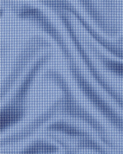 White and Baleine Blue Ninja Shuriken Printed Cotton Shirt