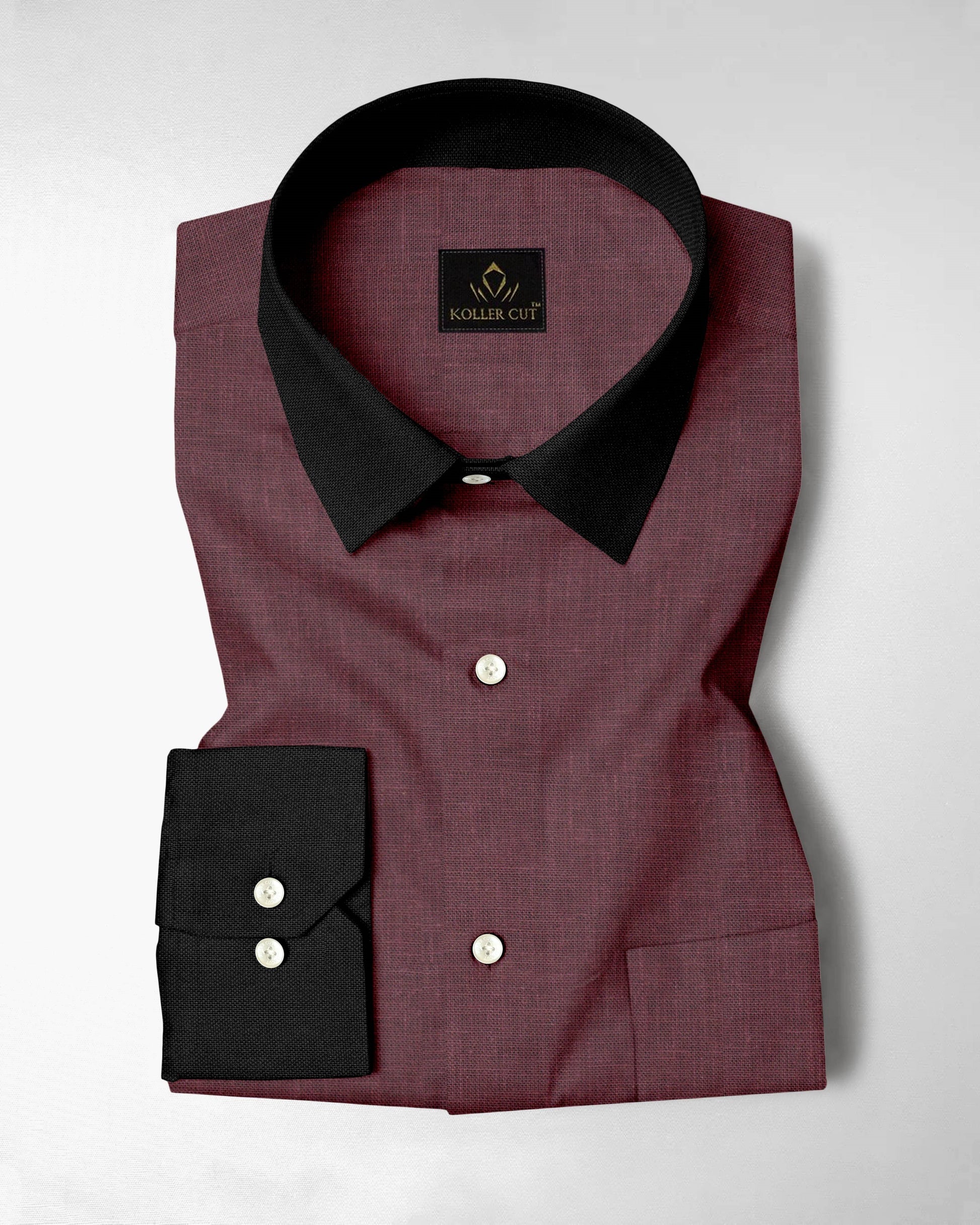 Madder Brown Luxurious Designer Linen Shirt