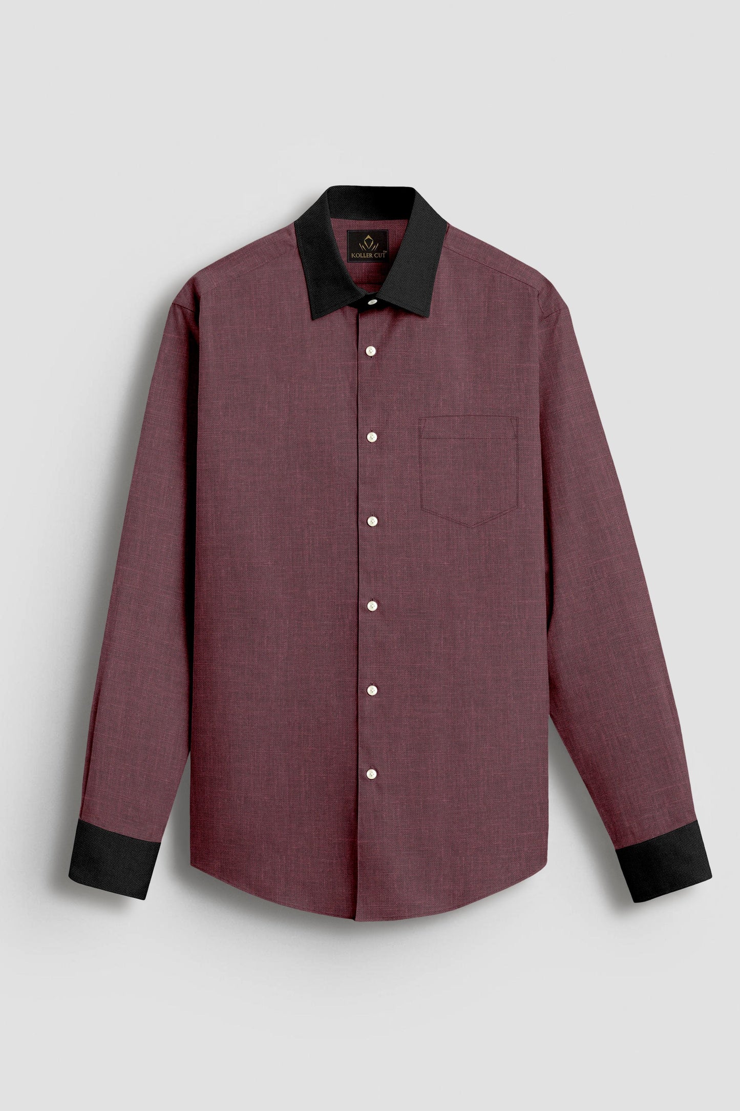 Madder Brown Luxurious Designer Linen Shirt