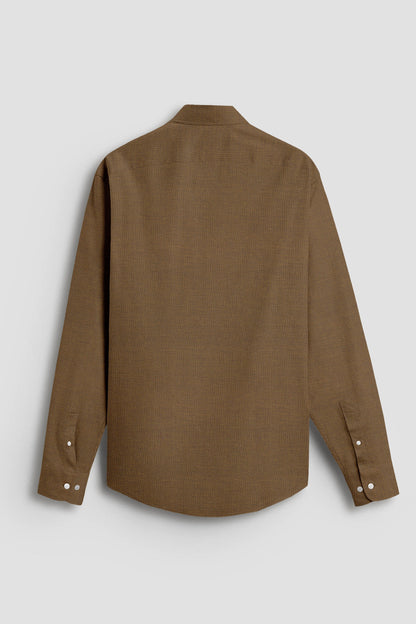 Ermine Brown Luxurious Linen Shirt 100% Pure linen Shirts in India 