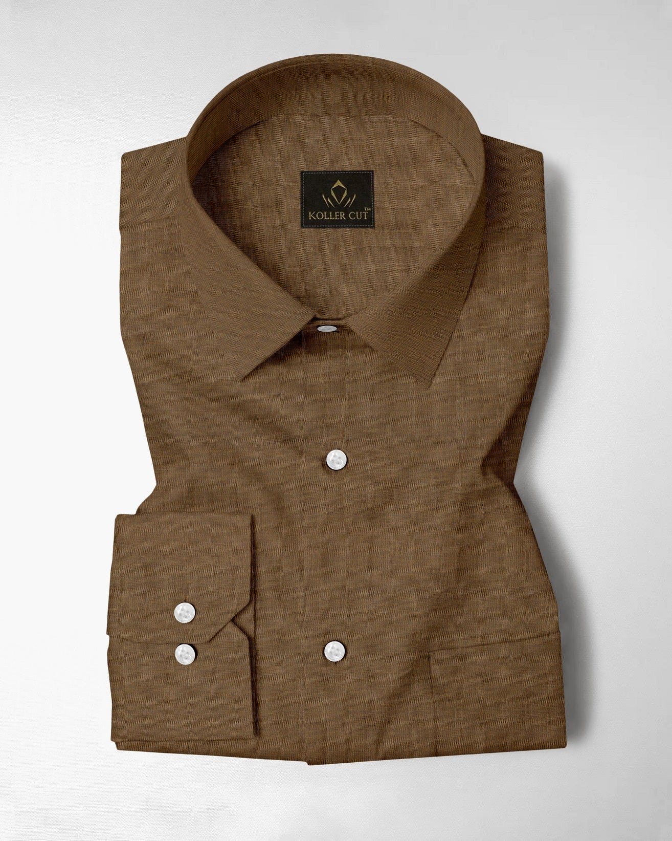 Ermine Brown Luxurious Linen Shirt 100% Pure linen Shirts in India 