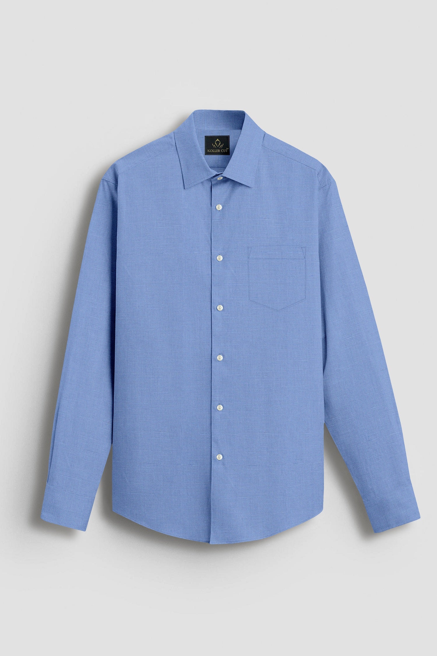 Stellar Blue Luxurious Linen Shirt